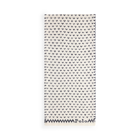 Женский шарф Ralph Lauren Bird-Pattern Wool-Blend, цвет: Кремовый