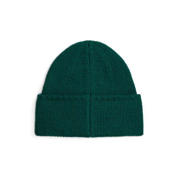 Polo Ralph Lauren 울 로고 폼폼 비니 그린 2