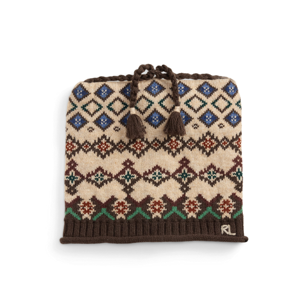 Cream Fair Isle Wool Tassel Beanie Polo Ralph Lauren 3