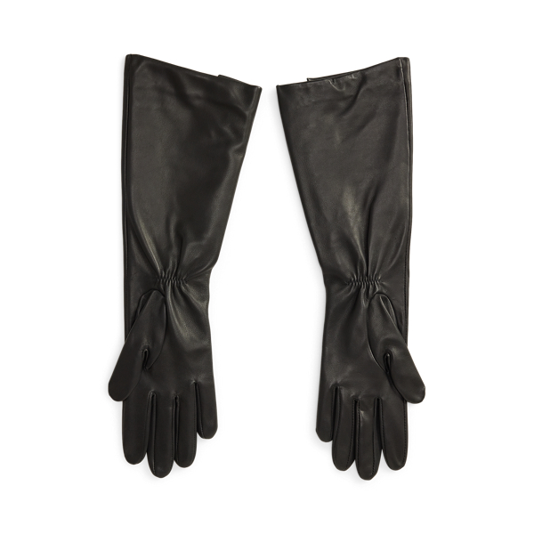 Buttoned-Placket Sheepskin Gloves