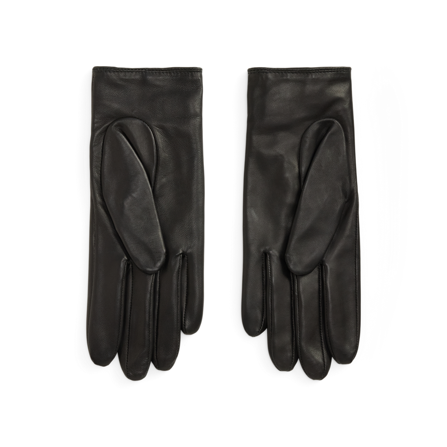 Женские перчатки Ralph Lauren Lace-Up Sheepskin Gloves, цвет: Чёрный — фото 1