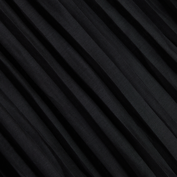 Micro-Pleat Cotton-Silk Scarf