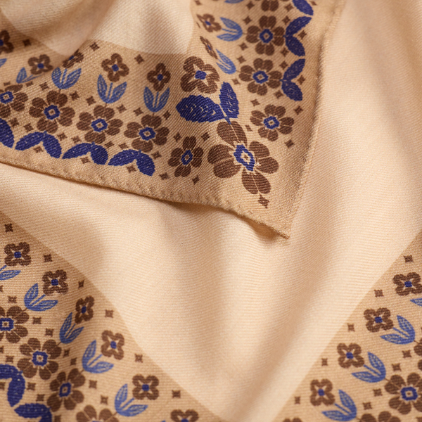 Beige Polo Bear Wool Square Scarf Polo Ralph Lauren 4