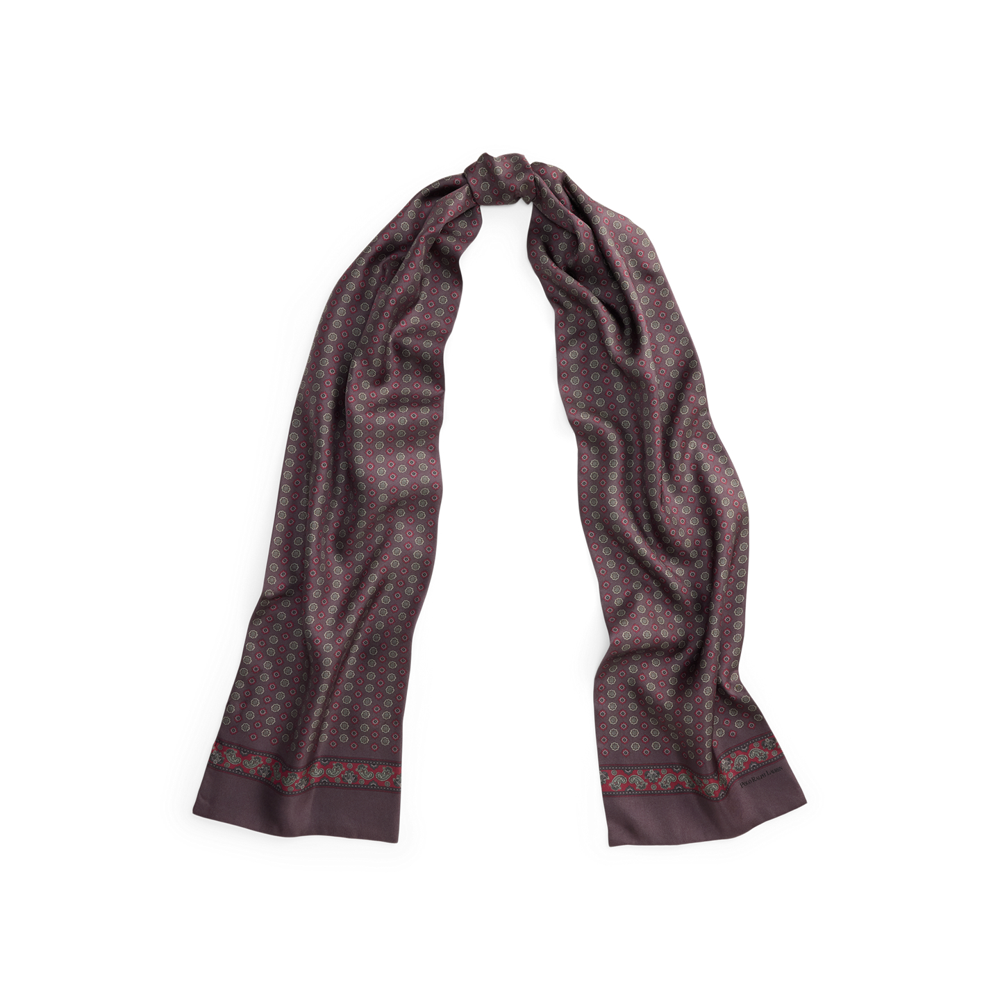 Женский шарф Ralph Lauren Foulard Silk, цвет: Фиолетовый — фото 3