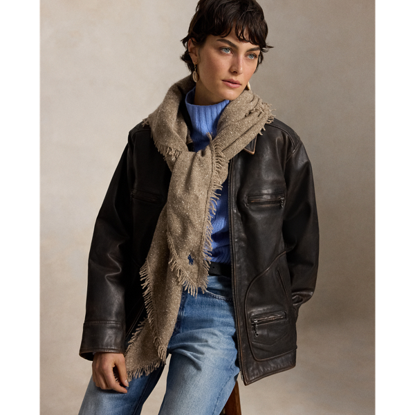 Oversize Yak-Wool Wrap Scarf