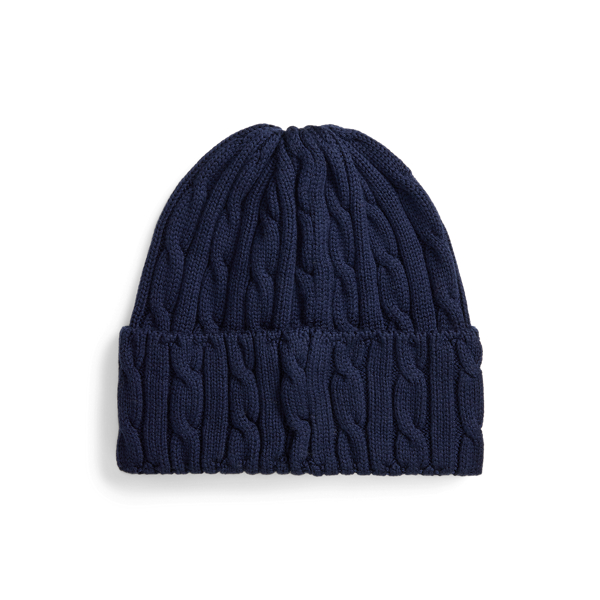 Golf Polo Bear Cable-Knit Beanie