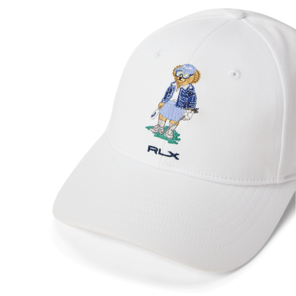 White Golf Polo Bear Ball Cap RLX 3