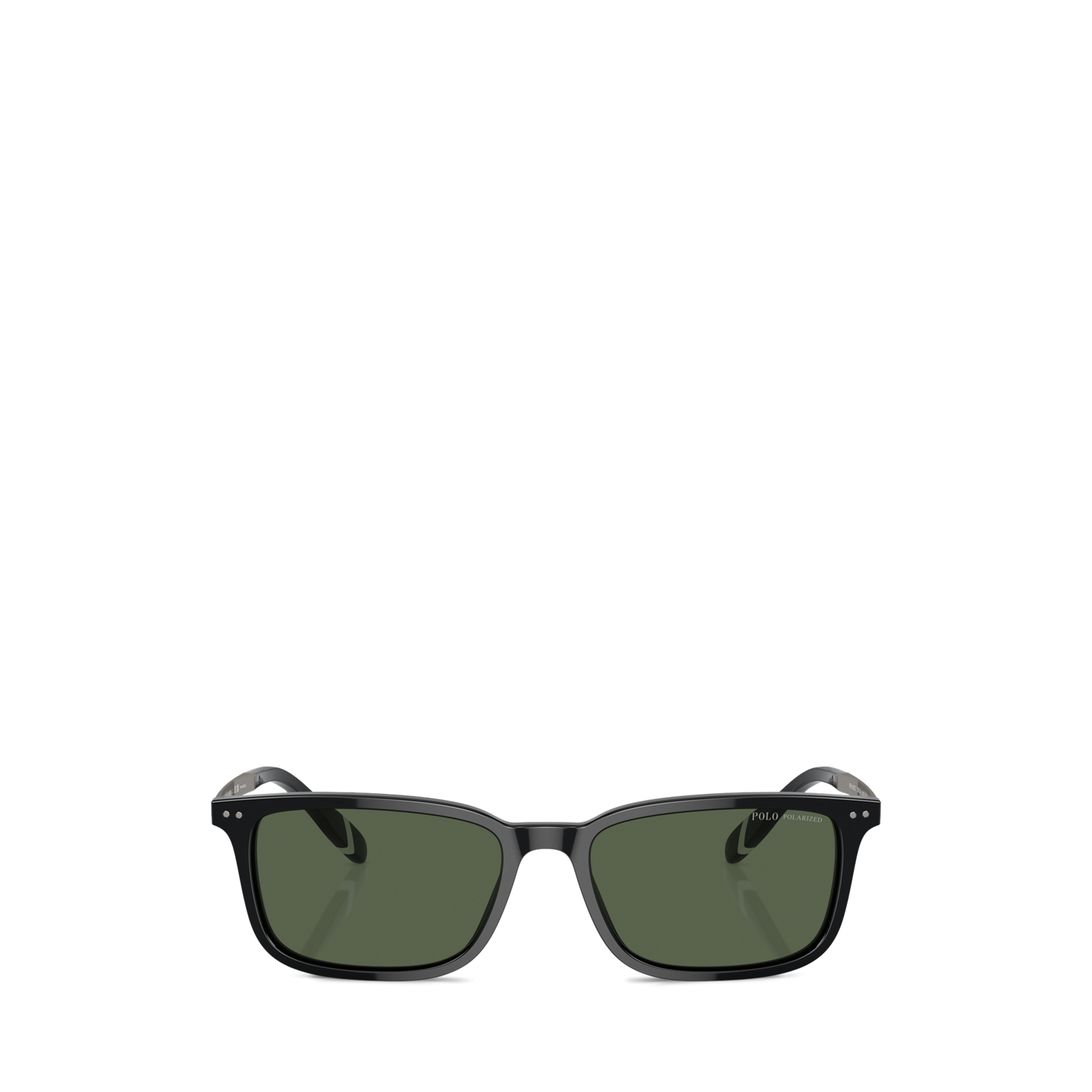 Мужские солнцезащитные очки Ralph Lauren Heritage Rowing Stripe Sunglasses, цвет: Блестящий чёрный — фото 1