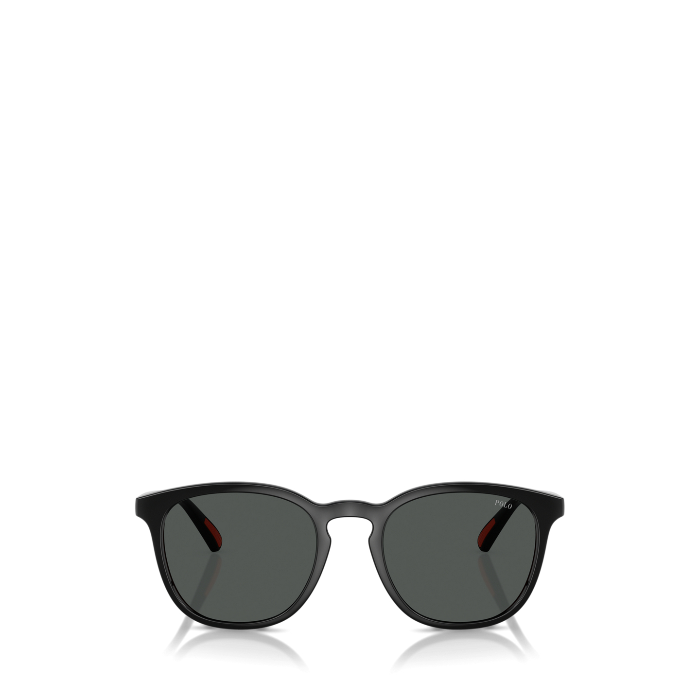 Мужские солнцезащитные очки Ralph Lauren Heritage Performance Round Sunglasses, цвет: Блестящий чёрный — фото 1