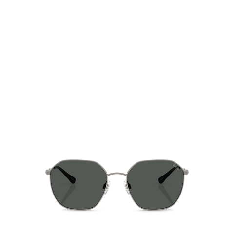 Мужские солнцезащитные очки Ralph Lauren Heritage Pen-Hinge Metal Sunglasses, цвет: Металлический