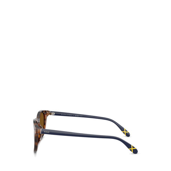 Heritage Rowing-Stripe runda solglas&ouml;gon