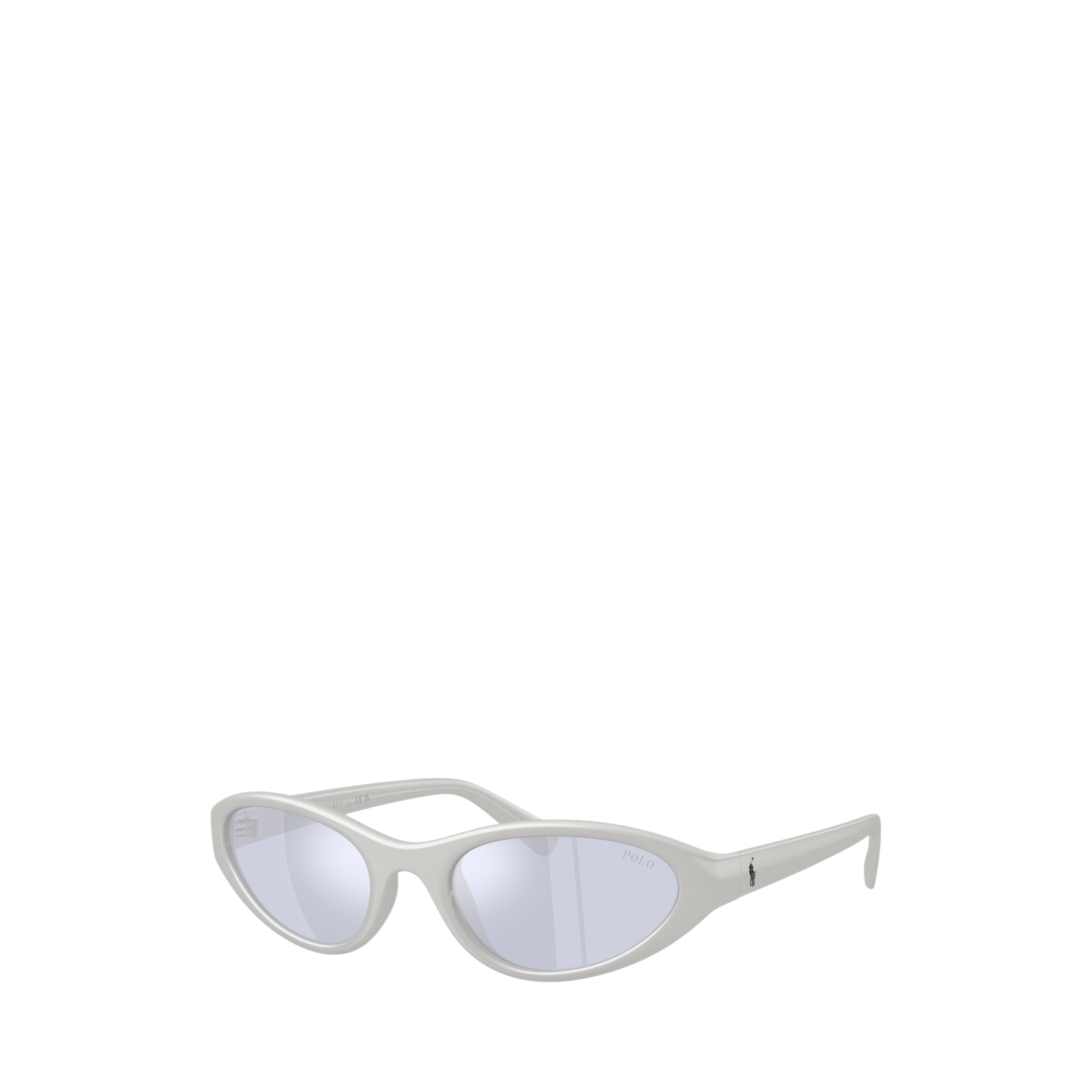 Мужские солнцезащитные очки Ralph Lauren Polo Pony Cat-Eye Sunglasses, цвет: Серебряный — фото 2