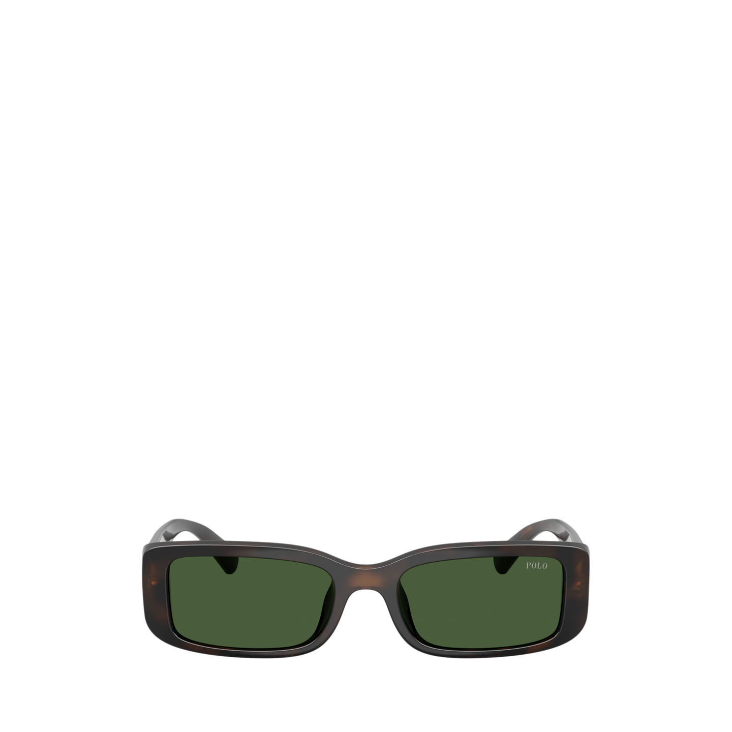Мужские солнцезащитные очки Ralph Lauren Polo Pony Rectangular Sunglasses, цвет: Блестящий тёмный гавана — фото 1