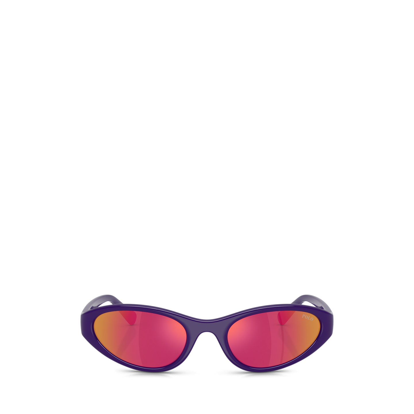 Мужские солнцезащитные очки Ralph Lauren Polo Pony Cat-Eye Sunglasses, цвет: Блестящий фиолетовый — фото 1
