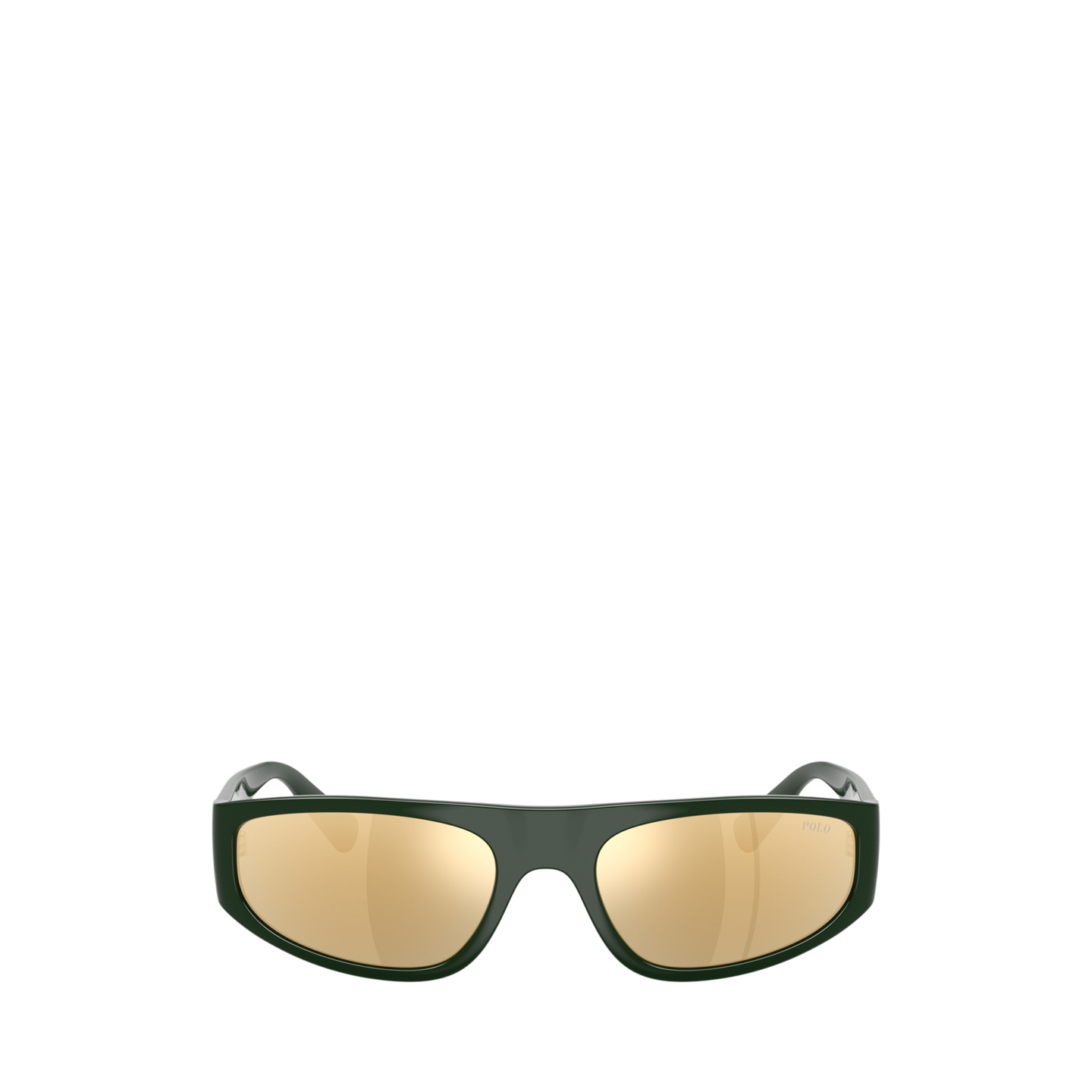 Мужские солнцезащитные очки Ralph Lauren Polo Pony Pilot Sunglasses, цвет: Блестящий зелёный — фото 1