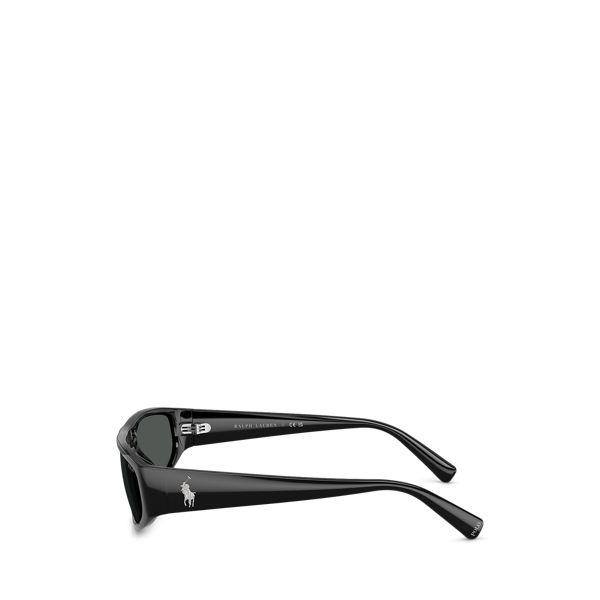 Shiny Black Polo Pony Pilot Sunglasses Polo Ralph Lauren 3