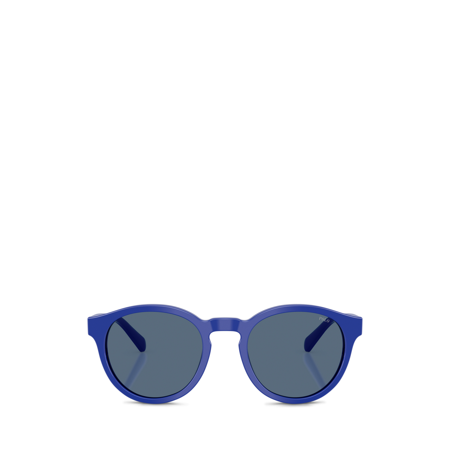 Мужские солнцезащитные очки Ralph Lauren Color Shop Round Sunglasses, цвет: Блестящий королевский синий — фото 1