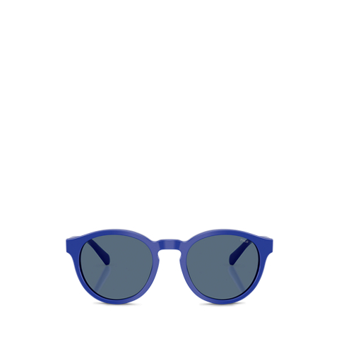 Мужские солнцезащитные очки Ralph Lauren Color Shop Round Sunglasses, цвет: Блестящий королевский синий