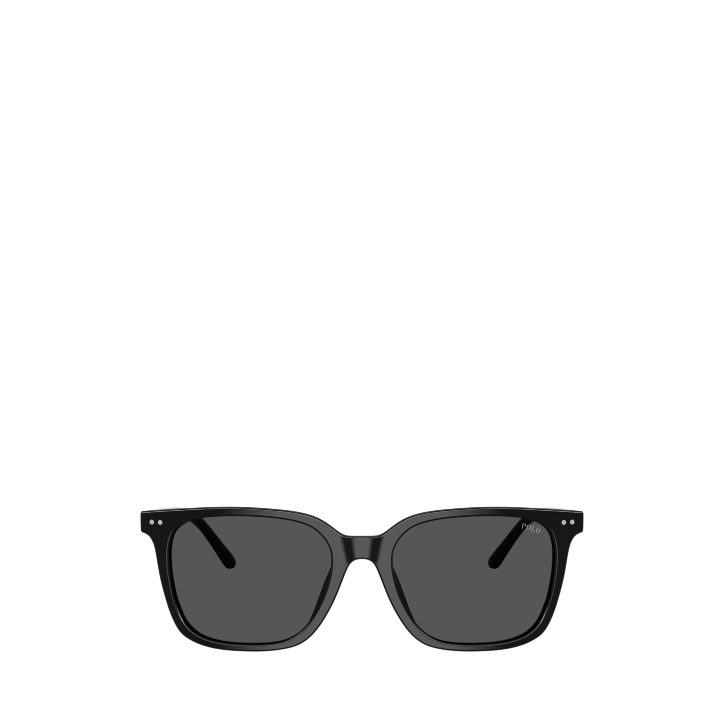 Мужские солнцезащитные очки Ralph Lauren Rugby-Stripe Square Sunglasses, цвет: Блестящий чёрный — фото 1