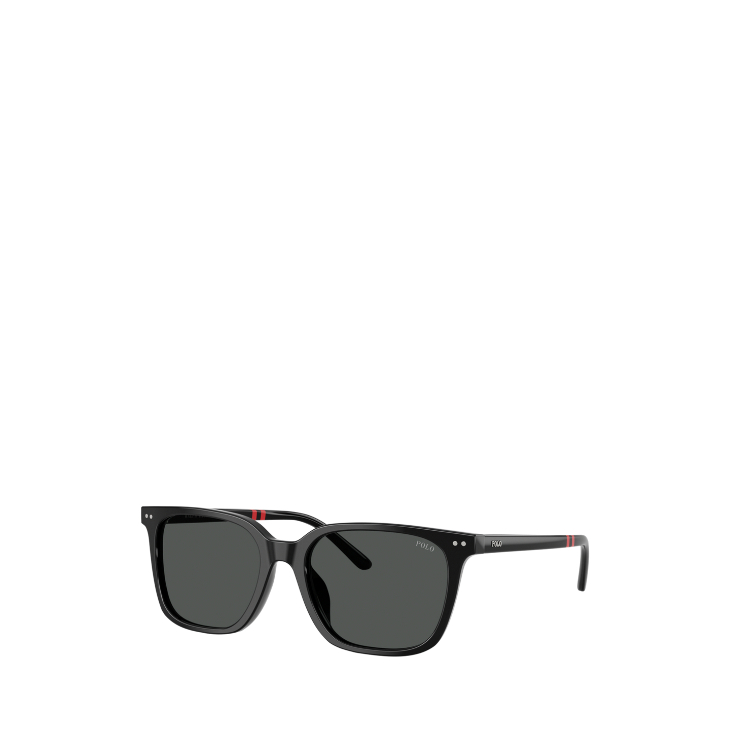 Мужские солнцезащитные очки Ralph Lauren Rugby-Stripe Square Sunglasses, цвет: Блестящий чёрный — фото 5