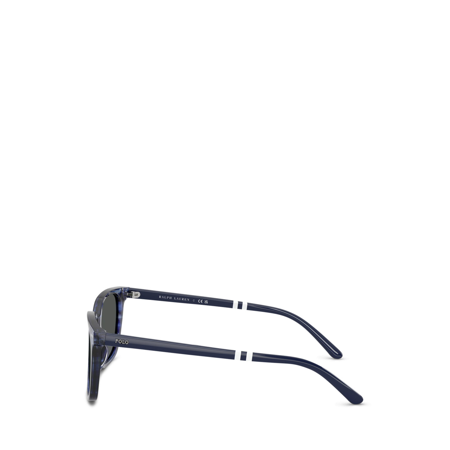 Мужские солнцезащитные очки Ralph Lauren Rugby-Stripe Square Sunglasses, цвет: Синий — фото 2