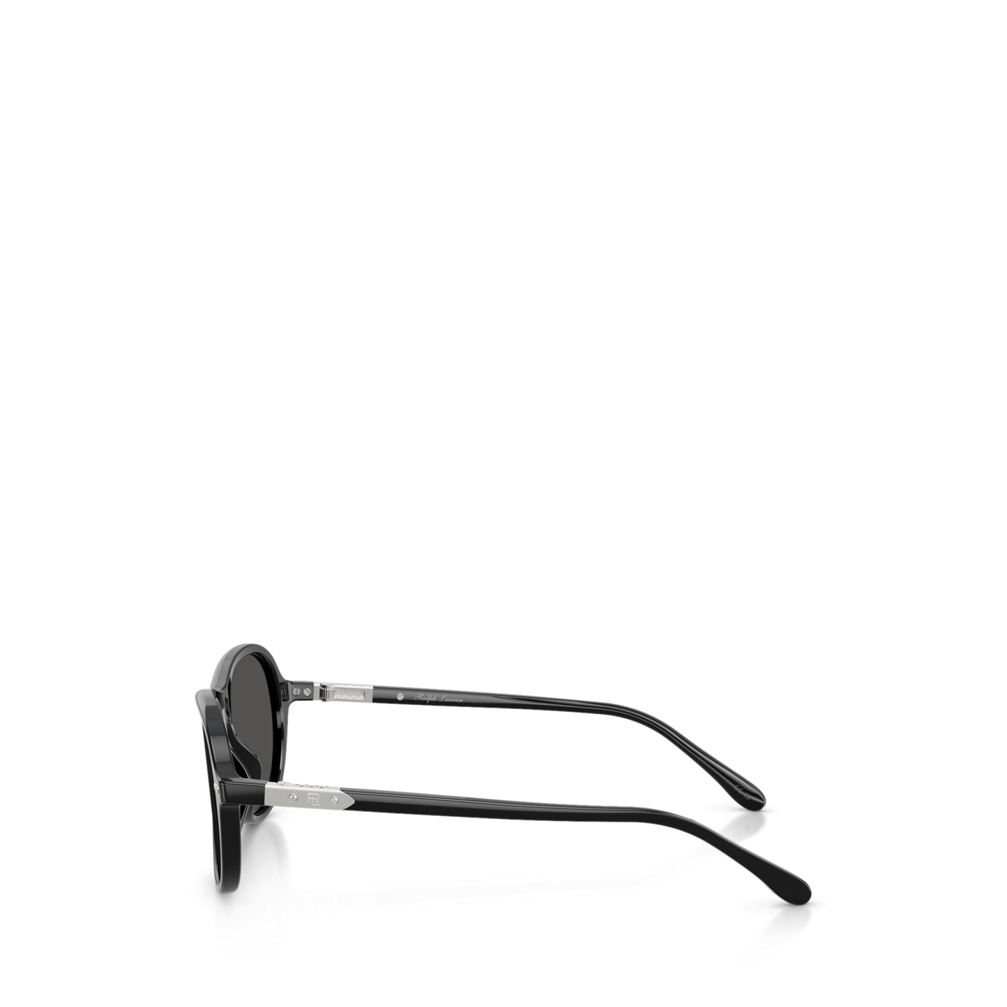 Мужские солнцезащитные очки Ralph Lauren Automotive Pilot Sunglasses, цвет: Блестящий чёрный — фото 2