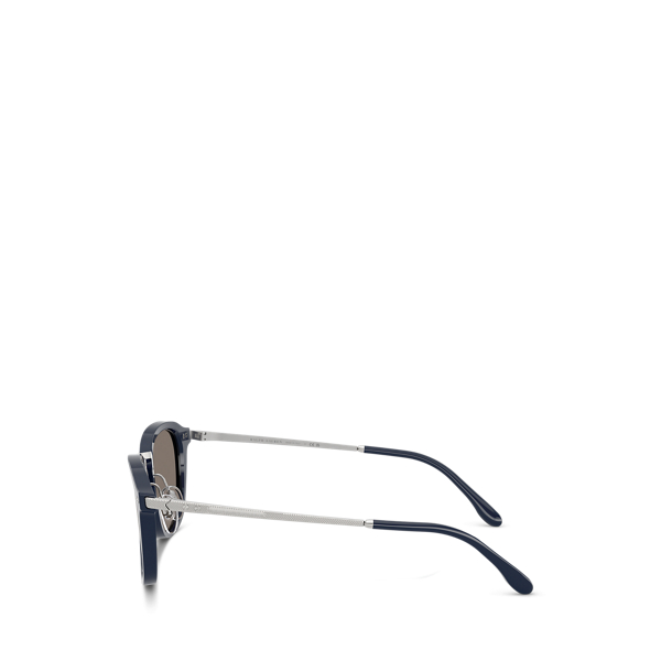 Automotive Metal-Temple Round Sunglasses