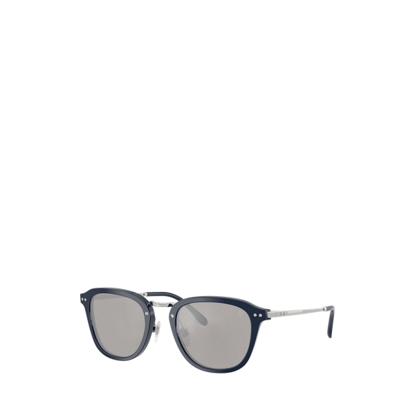 Automotive Metal-Temple Round Sunglasses