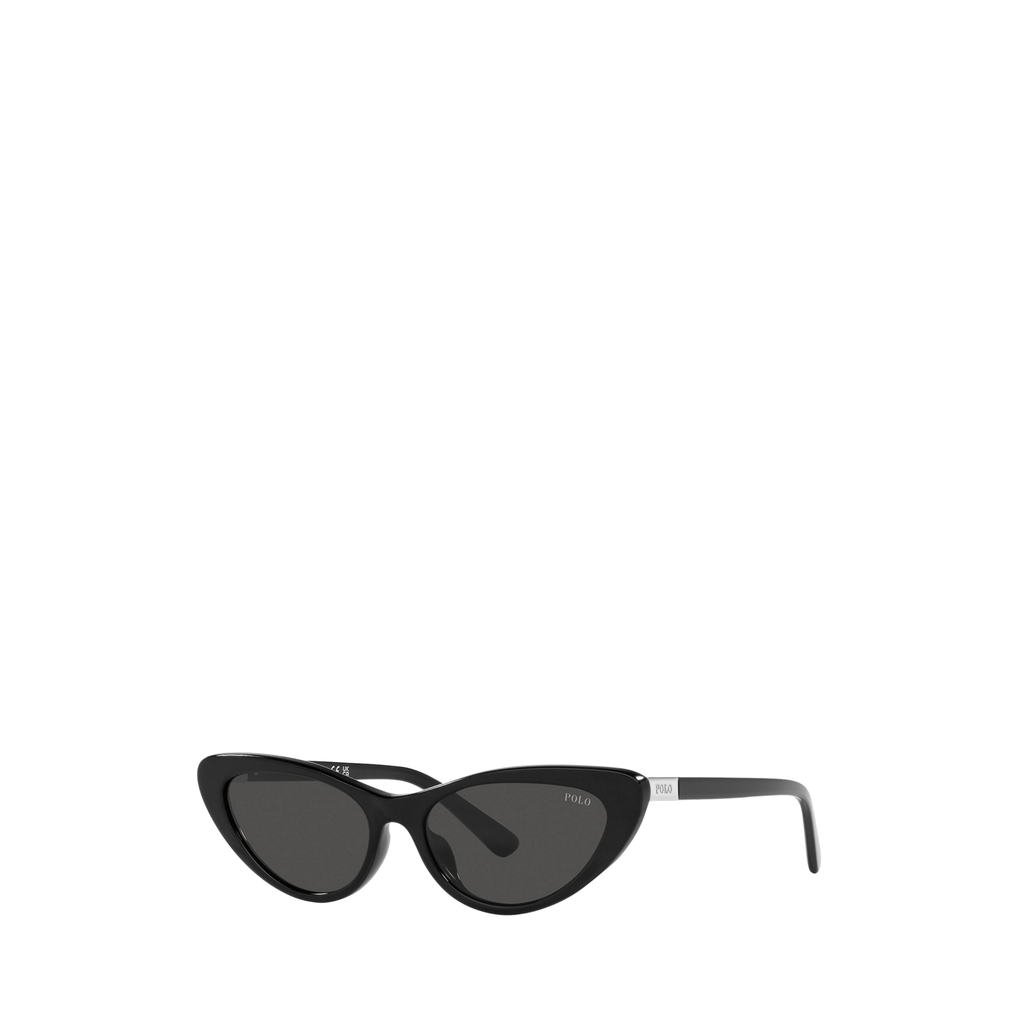 Женские солнцезащитные очки Ralph Lauren Polo Cat-Eye Sunglasses, цвет: Блестящий чёрный — фото 4