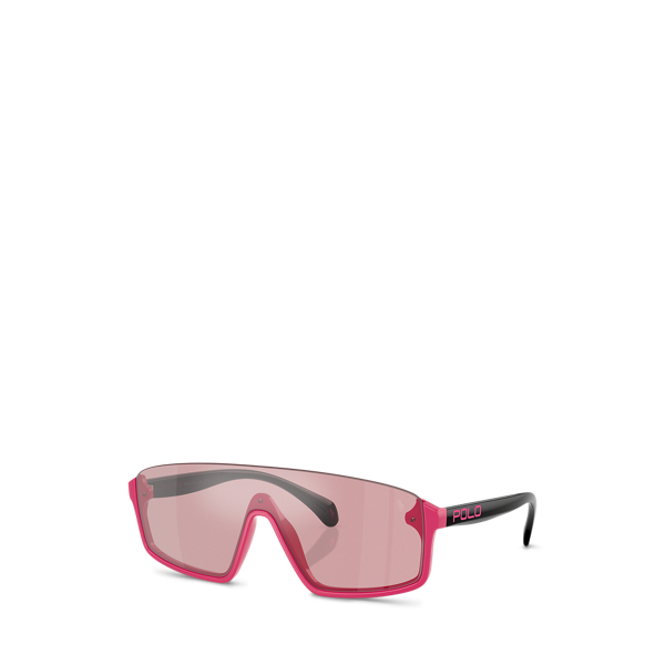 Shiny Fuschia Pink Pony Shield Sunglasses Polo Ralph Lauren 1