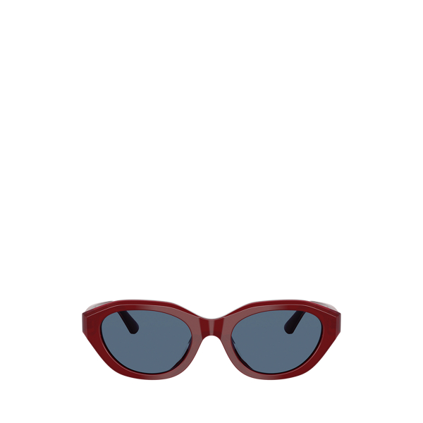 Shiny Burgundy Polo Rectangle Cat-Eye Sunglasses Polo Ralph Lauren 2