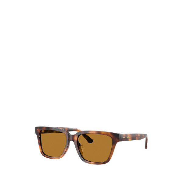 Rechthoekige Polo cat-eye zonnebril