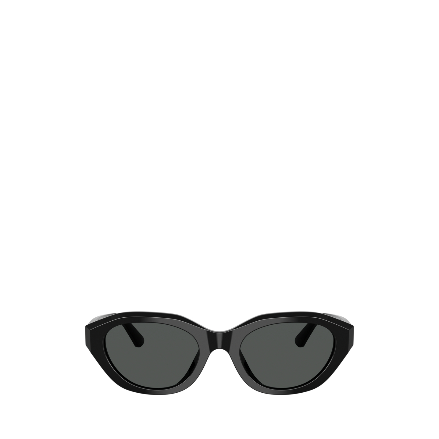 Женские солнцезащитные очки Ralph Lauren Polo Rectangle Cat-Eye Sunglasses, цвет: Блестящий чёрный — фото 1