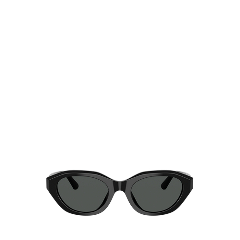 Женские солнцезащитные очки Ralph Lauren Polo Rectangle Cat-Eye Sunglasses, цвет: Блестящий чёрный