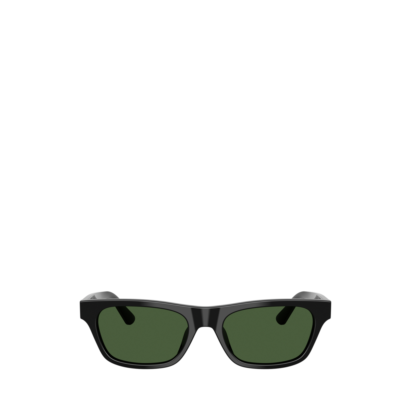 Женские солнцезащитные очки Ralph Lauren Polo Rectangle Sunglasses, цвет: Блестящий чёрный — фото 1