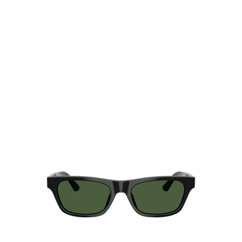 Женские солнцезащитные очки Ralph Lauren Polo Rectangle Sunglasses, цвет: Блестящий чёрный