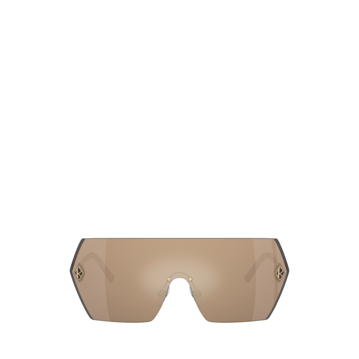 Женские солнцезащитные очки Ralph Lauren Deco Ralph’s Club Harper Sunglasses, цвет: Коричневый золотой — фото 1