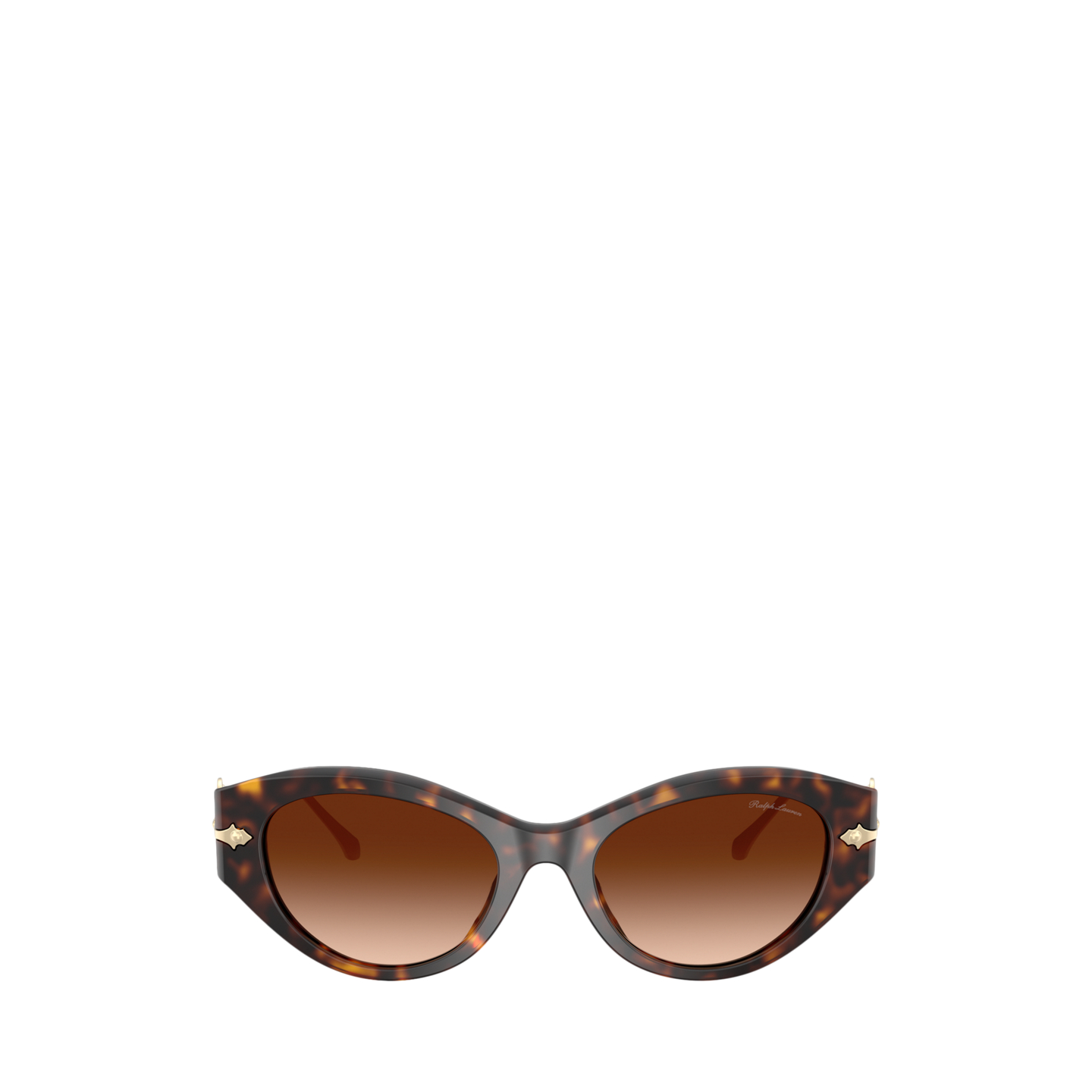 Женские солнцезащитные очки Ralph Lauren Western Cat-Eye Sunglasses, цвет: Тёмный гавана — фото 1