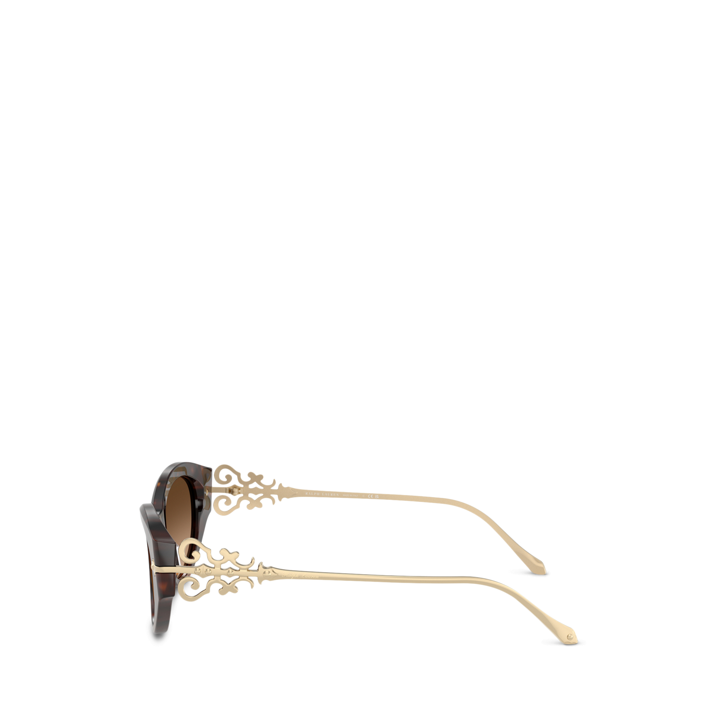 Женские солнцезащитные очки Ralph Lauren Western Cat-Eye Sunglasses, цвет: Тёмный гавана — фото 2