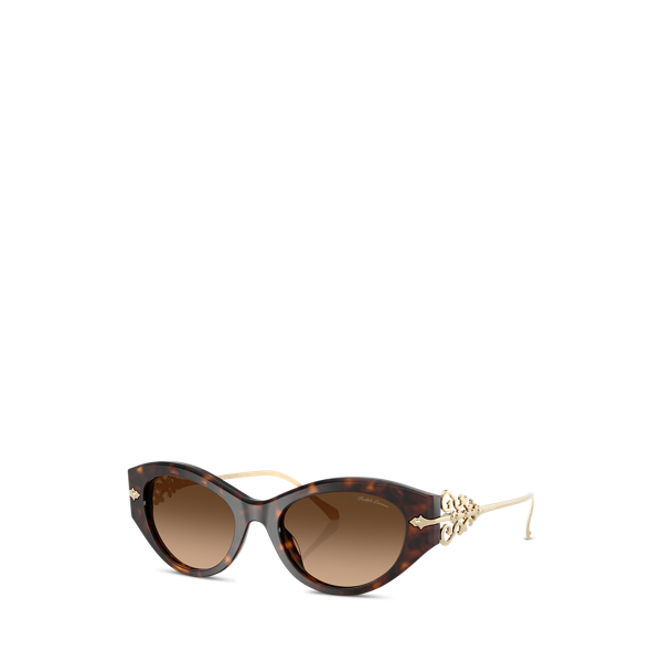 Dark Havana Western Cat-Eye Sunglasses Ralph Lauren 1