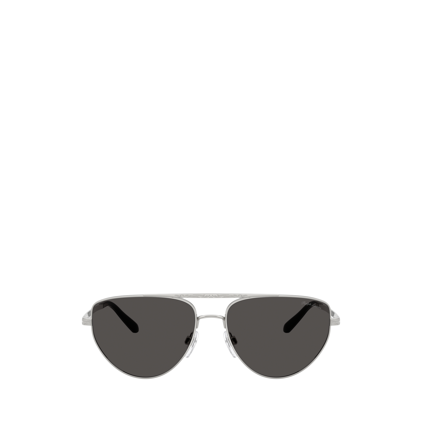 Женские солнцезащитные очки Ralph Lauren Western Pilot Sunglasses, цвет: Блестящий серебряный — фото 1