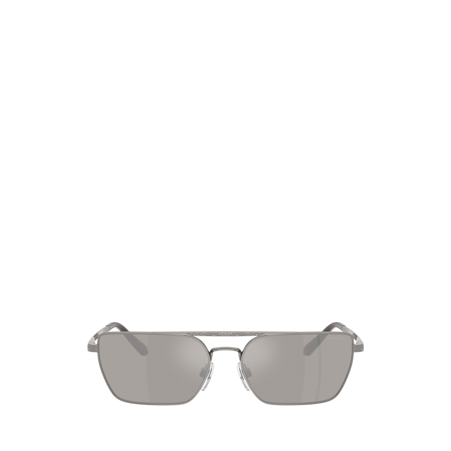 Женские солнцезащитные очки Ralph Lauren Western Rectangle Sunglasses, цвет: Блестящий графитовый — фото 1