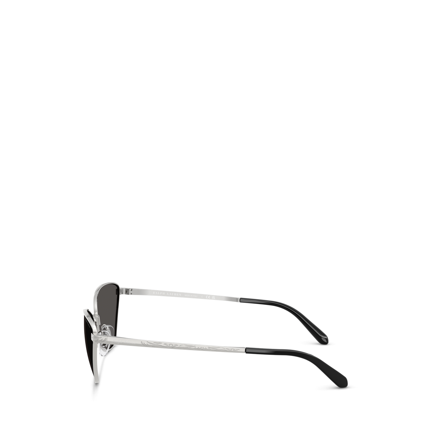 Женские солнцезащитные очки Ralph Lauren Western Rectangle Sunglasses, цвет: Серебряный — фото 2