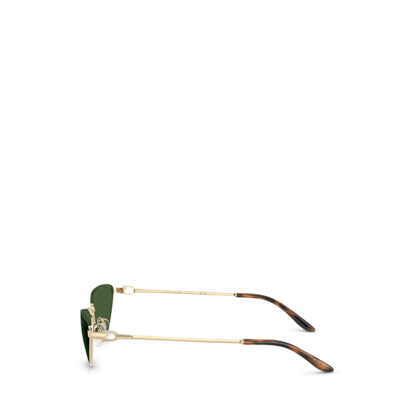 Shiny Palegold Stirrup Cat-Eye Sunglasses Ralph Lauren 3