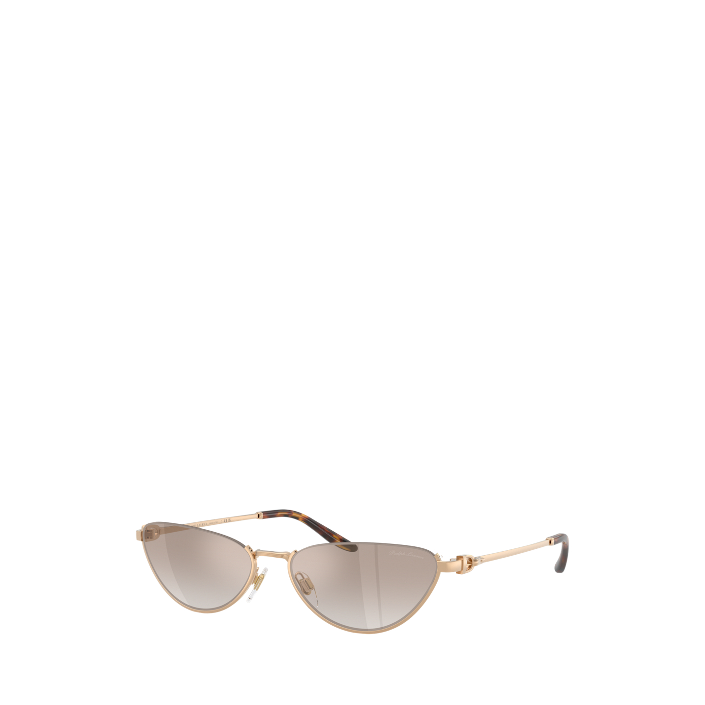 Женские солнцезащитные очки Ralph Lauren Stirrup Cat-Eye Sunglasses, цвет: Блестящий состаренный золотой — фото 2