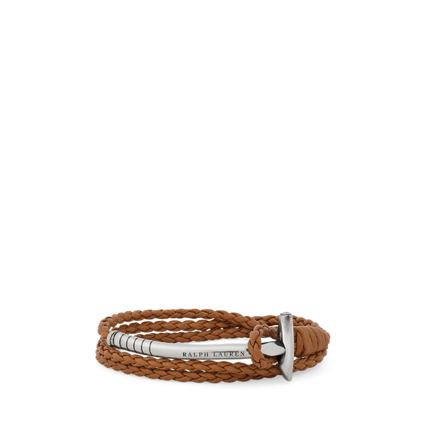 Triple-Wrap Leather Mallet Bracelet