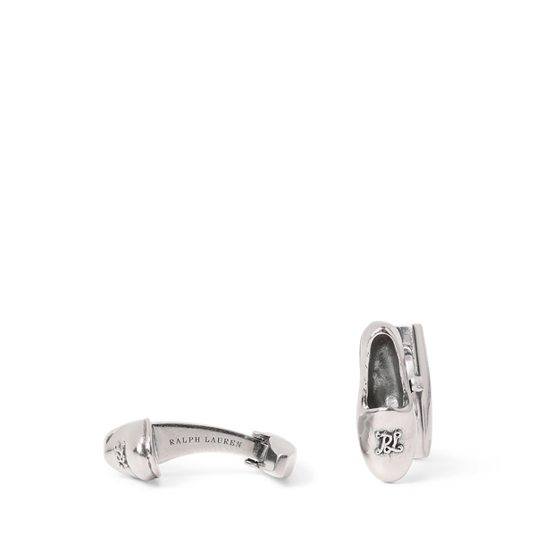 Sterling Silver Slipper Cufflinks for Men Ralph Lauren IE