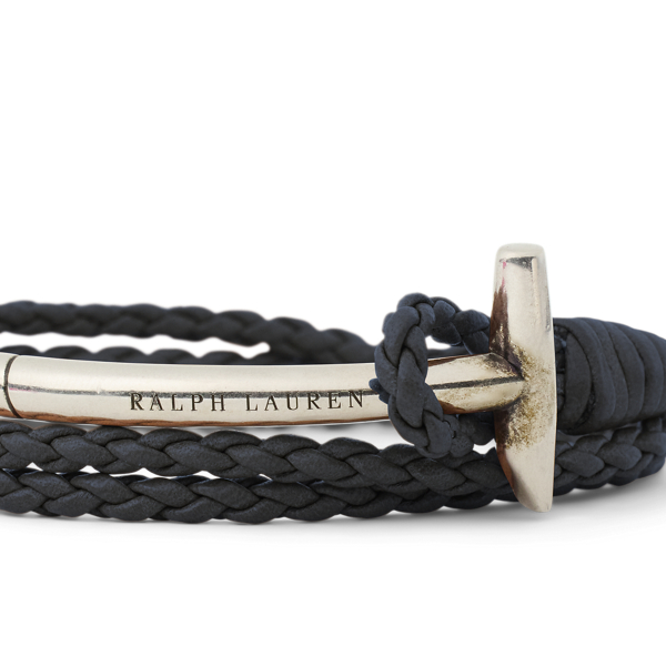 Triple-Wrap Leather Mallet Bracelet
