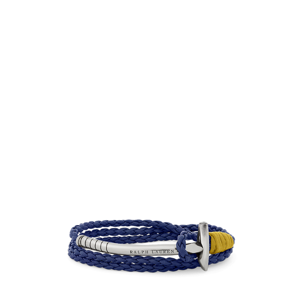 Triple-Wrap Leather Mallet Bracelet