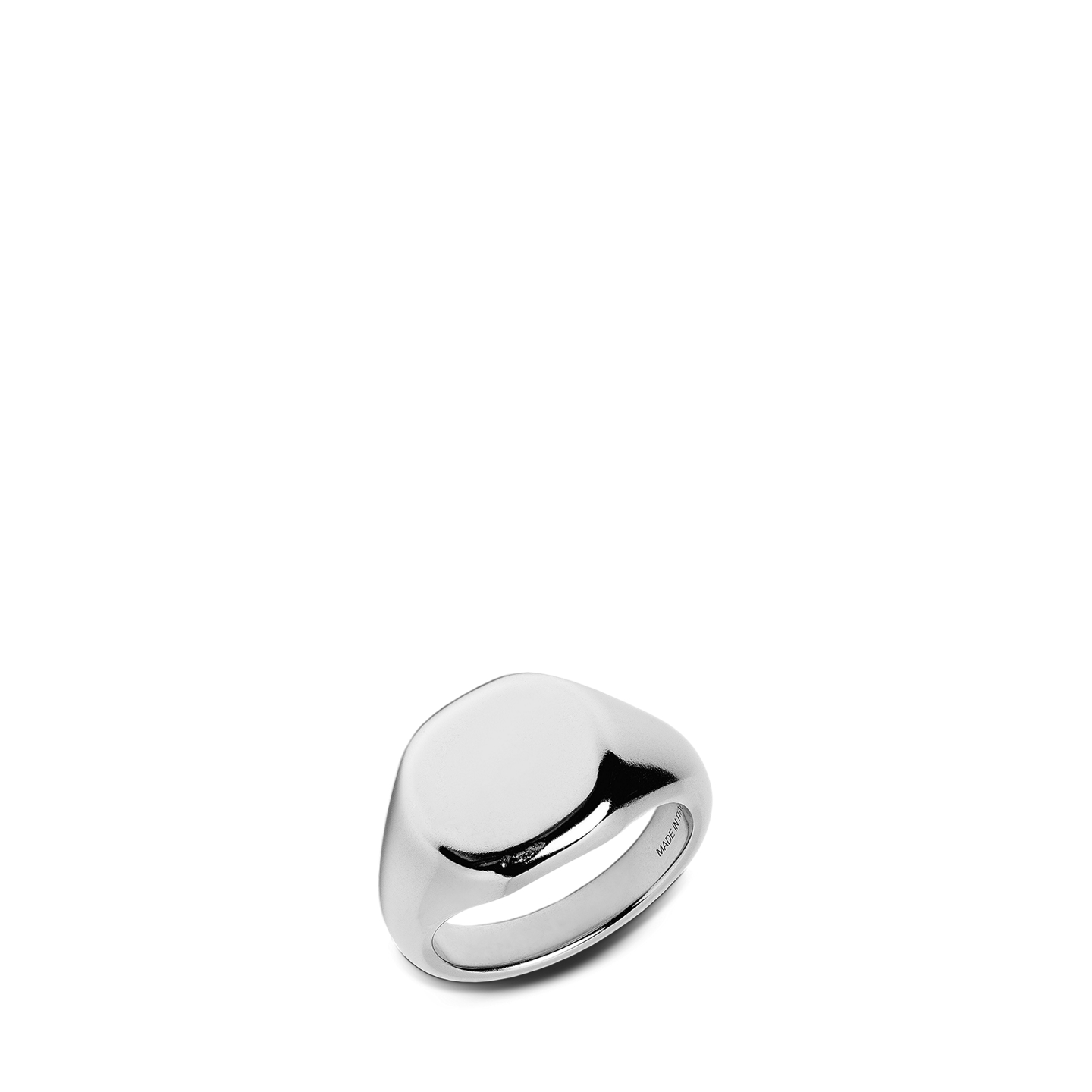 Мужское кольцо Ralph Lauren Sterling Silver Square Signet, цвет: Серебряный — фото 1